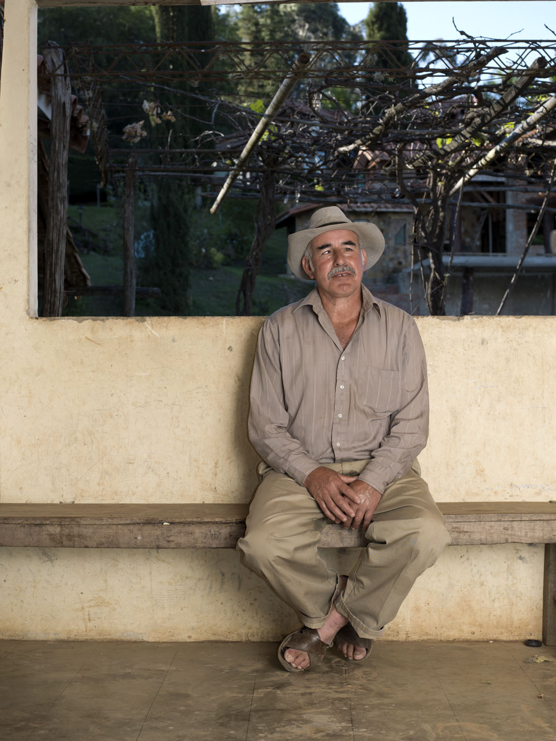 A photograph of Don Juan, an older man in Samaipata, Bolivia