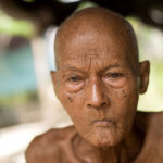 Nou Tab portrait of old man in Cambodia