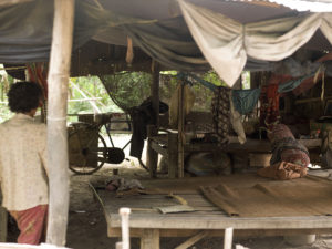 The house of Nou Tab (89) in a village in the Battambang province. He lives here alone.