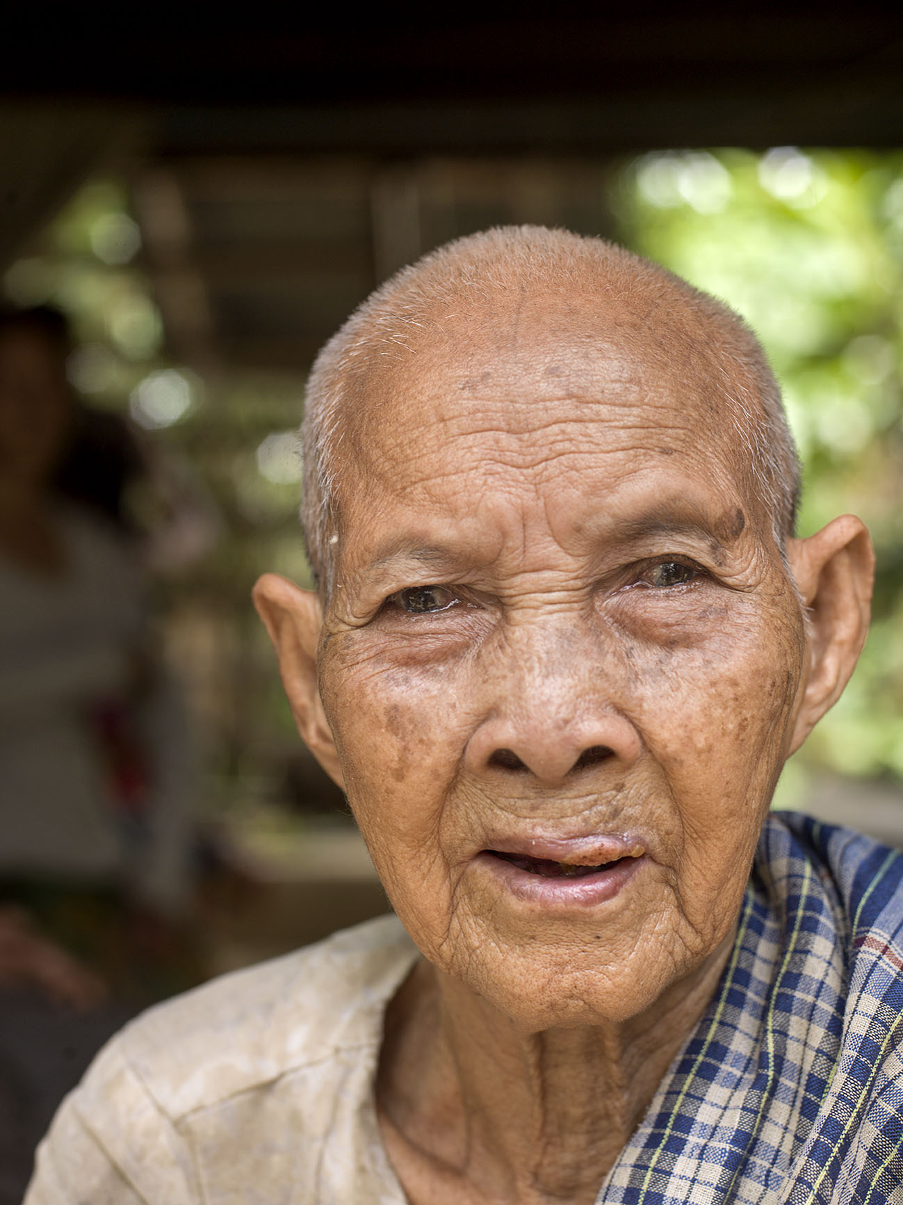 Elderly woman (91) Buo Phan in Cambodia